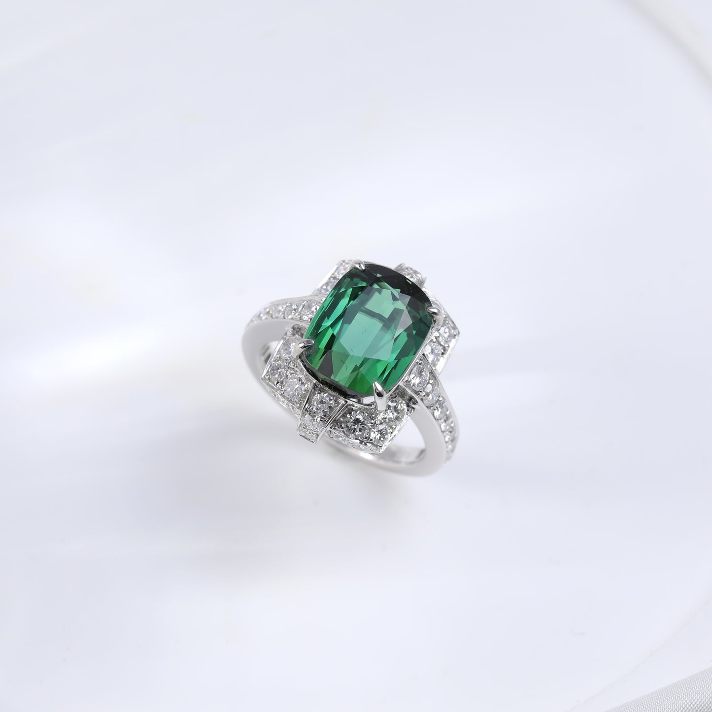 Green Toumaline Ring